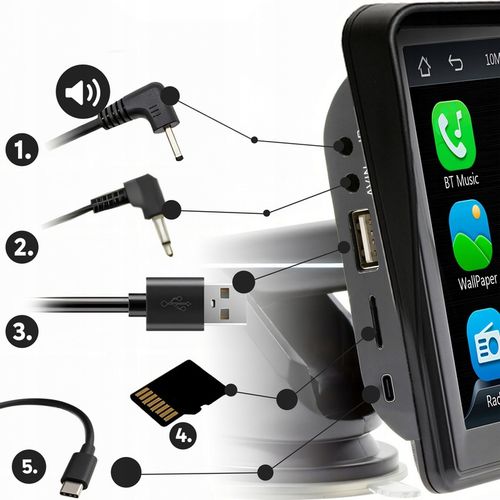 RADIO SAMOCHODOWE 7 CALI ANDROID APPLE CARPLAY KAMERA COFANIA na Arena.pl