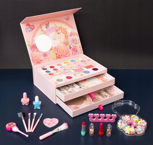 ZESTAW KOSMETYKÓW DO MAKIJAŻU MAKE UP KUFEREK NA KOSMETYKI CIENIE LAKIERY na Arena.pl