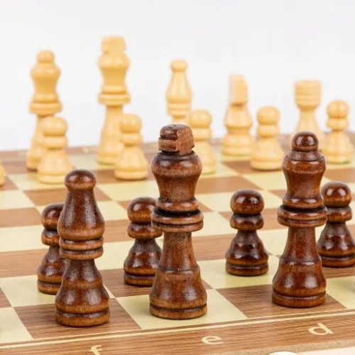 GRA W SZACHY WARCABY TRYKTRAK ZESTAW 3w1 na Arena.pl