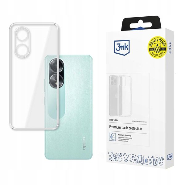 Silikonowe etui na Oppo A58 4G - 3mk Clear Case zdjęcie 1