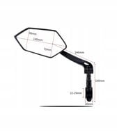 Lusterko rowerowe EasyDo RM05 obrotowe Prawe