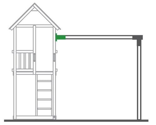 Łącznik do huśtawki belka okrągła ścienny 10cm czerwony na Arena.pl
