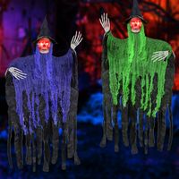 Dekoracja na Halloween Wiszący Duch Szkielet na Drzwi 2 sztuki