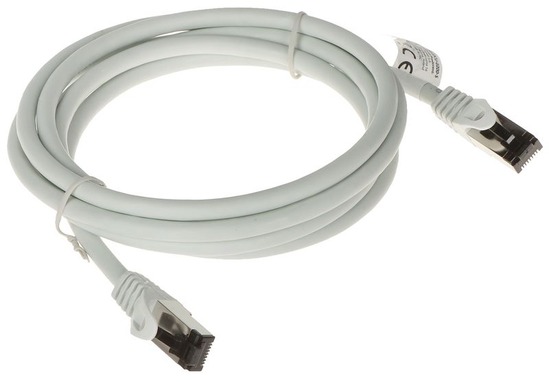 PATCHCORD RJ45/SFTP/8.1/2.0-GREY 2M LANBERG zdjęcie 2