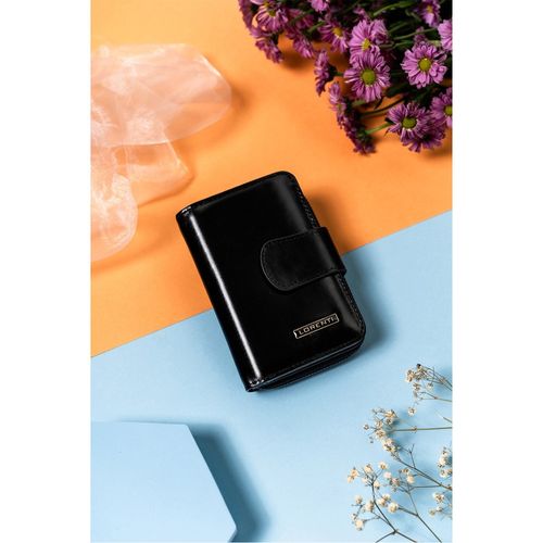 klasyczny, elegancki portfel damski na zatrzask i suwak - lorenti na Arena.pl