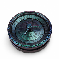 Irydyzujący Fiolet Zieleń | 7 cm | Metal | Kości Ruletka | Victorian