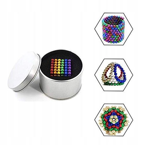 TĘCZA KULKI MAGNETYCZNE CUBE 8 KOLORÓW KULA GADŻET ANTYSTRESOWY 5MM 216 SZT na Arena.pl