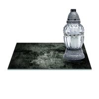 SZKLANA PODSTAWKA POD ZNICZE Z DEDYKACJĄ 30x20cm Beton 32a