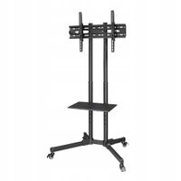 HAMA Stolik pod telewizor Wózek do 75" VESA 600x400 Czarny