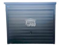Garaż blaszany 3x4m  Brama + drzwi Antracyt spad w tył GP100