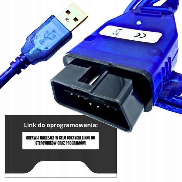 INTERFEJS K DCAN OBD2 INPA ISTA NCS WINKFP DO BMW E E36 E46 E60 E90 E65 NEW zdjęcie 6