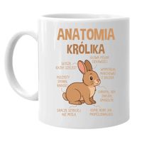 Anatomia królika - kubek na prezent - URODZINY OKAZJA KRÓLIK ZWIERZĘ