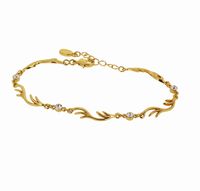 bransoletka gałązki z kryształami (b9719au)