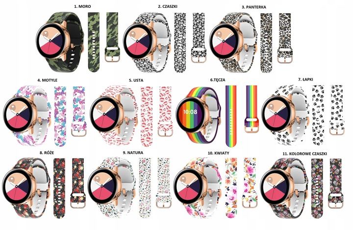 UNIWERSALNY PASEK DO ZEGARKA 20MM TELESKOPY KOLORY zdjęcie 10