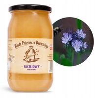 Miód Faceliowy 1100g naturalny świeży dla dzieci