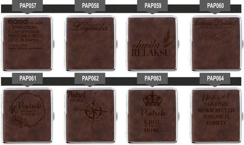 Papierośnica zamszowa GRAWEROWANA PREZENT dla niej na Arena.pl