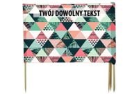 PARAWAN PLAŻOWY Trójkąty z indywidualnym napisem 4 PANELE 77.4