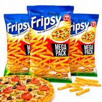 Fripsy Pieczone Paluszki o smaku pizza MEGA PACK 3x120g