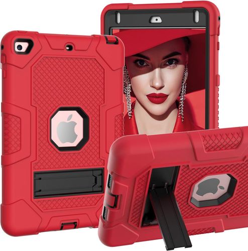 Etui do iPad 9/8/7 10.2" Pancerne z Podstawką Czerwone na Arena.pl