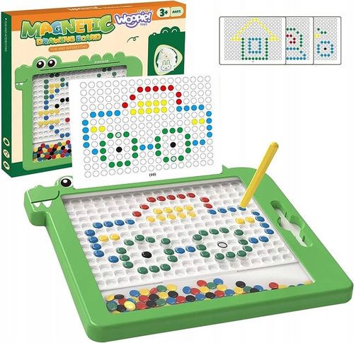 TABLICA MAGNETYCZNA MagPad MONTESSORI DINOZAUR DINOBOARD MAGNETYCZNE WOOPIE na Arena.pl