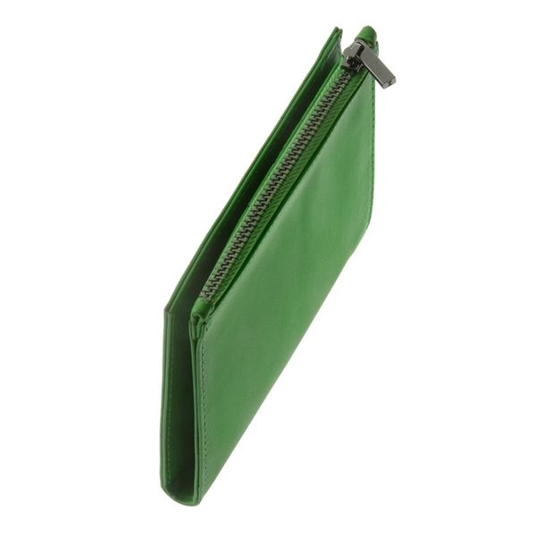 SUPER cienki skórzany portfel męski DuDu® Zip-It, 597-665 zielony na Arena.pl