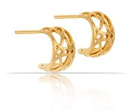 kolczyki ażurowe okrągłe z kolekcji classic (p14322au)