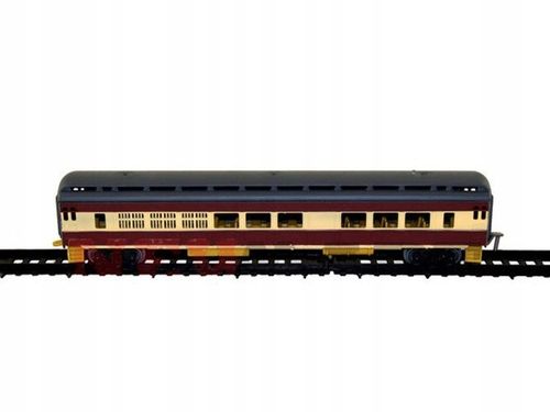 WIELKA KOLEJKA POCIĄG TORY 10 metrów LOKOMOTYWA LED 7 wagonów DRZEWKA PERON na Arena.pl