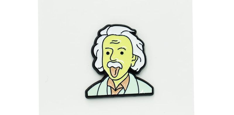 Albert Einstein - Zabawna Przypinka Pin zdjęcie 1