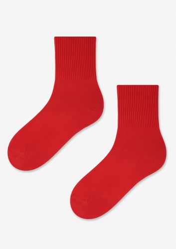 Skarpetki Damskie Bawełniane Bezuciskowe Polskie Cerber 36/38 Czerwony na Arena.pl