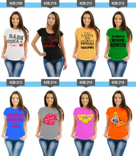 Koszulka z nadrukiem PREZENT na Dzień Kobiet na Arena.pl