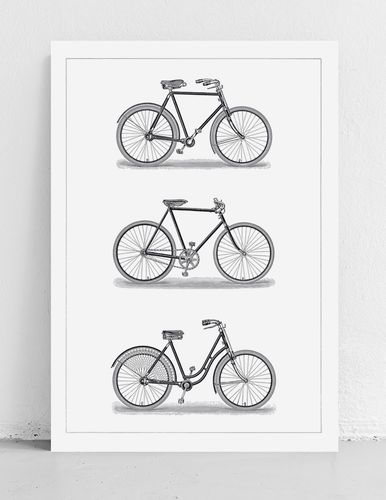 Plakat kolarzówka rowery vintage 21x29,7 cm A4 na Arena.pl