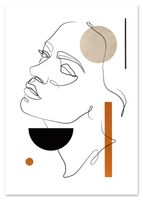 Plakat portret boho twarz 61x91 cm