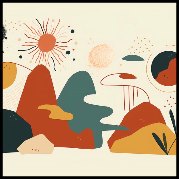 Plakat 100x100cm Kosmos Barw zdjęcie 2