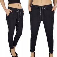 ELASTYCZNE - SPODNIE - DAMSKIE - CYGARETKI -GUMKA