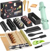 30SZT ZESTAW MASZYNKA DO ROBIENIA SUSHI Z ROLKA MATA PRASKA NÓŻ DO SUSHI