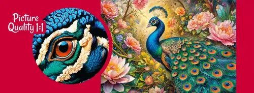 Puzzle 1000 elementów. Pawi Raj 30929 na Arena.pl