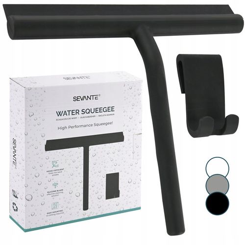 ŚCIĄGACZKA DO WODY PARY SZYB KABIN LUSTER HACZYK CZARNA NA PREZENT SEVANTE na Arena.pl