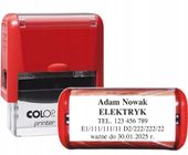 PIECZĄTKA automatyczna 47x18 COLOP C30 IMIĘ NAZWISKO TWOJE DANE ELEKTRYK