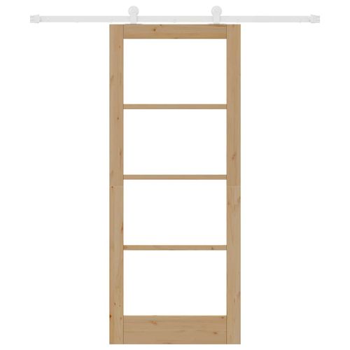 Drzwi Przesuwne ORKDAL Brązowy 83 x 202 cm Drewno i metal na Arena.pl