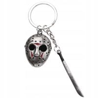 Breloczek do kluczy dla fanów Piątek 13 Jason Maska Hokejowa Maczeta Brelok