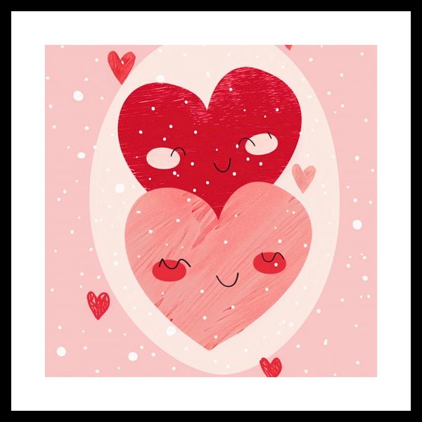 Plakat 30x30cm Ciepło Serca zdjęcie 3