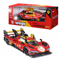 FERRARI 499P 24 LE MANS MODEL METALOWY BBURAGO 1:24 #50 HYPERCAR