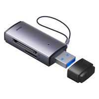 adapter czytnik kart sd/tf usb lite series szary