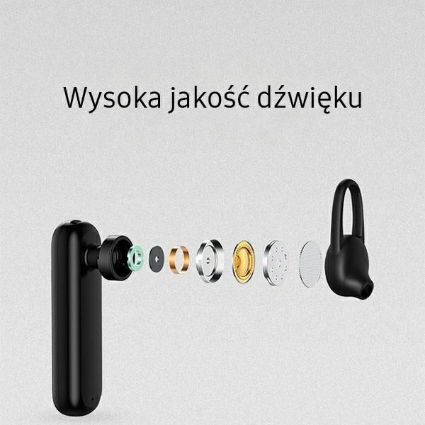 beline słuchawka bluetooth lm01 biała/white zdjęcie 6
