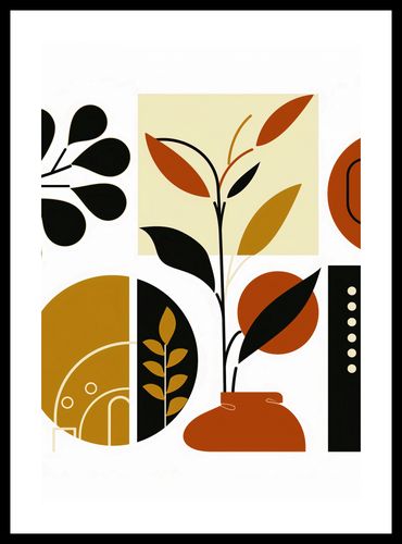 Plakat 68x98cm Kolaż Botaniczny na Arena.pl