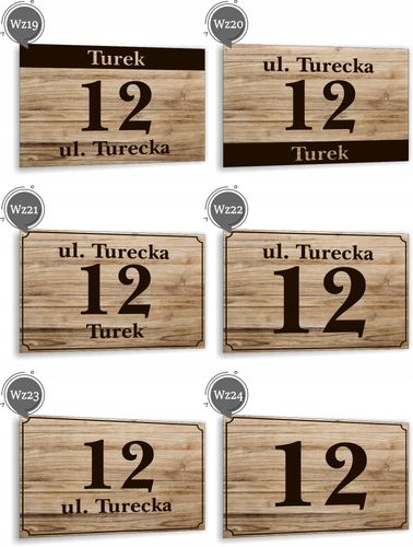 Tabliczka Tablica ADRESOWA ALUMINIOWA Numer domu posesji cyfry ulica 40x30 na Arena.pl