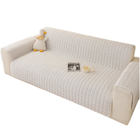 Pokrowiec na Kanapę Sofę Narzuta 120x185 cm Antypoślizgowa Miękka Biała