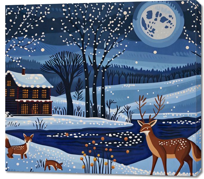 Obraz 100x90cm Przyszła Zima zdjęcie 1