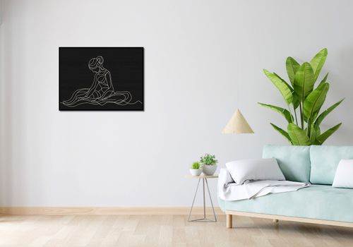 Plakat 80x60cm Pozycja Siedząca na Arena.pl