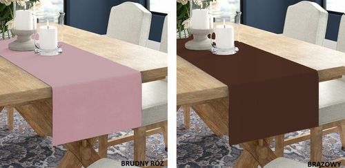 BIEŻNIK OBRUS GŁADKI MATOWY 40x220 KOLORY na Arena.pl